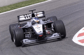Mika Hakkinen in a McLaren at Spanish GP