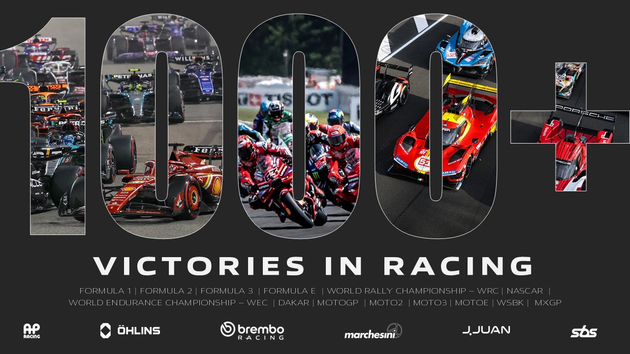 The Brembo Group marks 50 years in motorsport with over 1,000 world titles - Banner Image